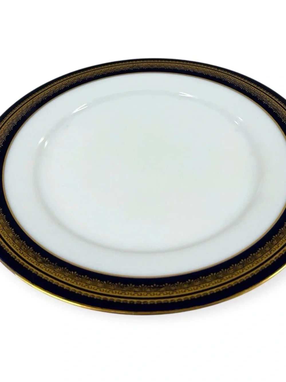 Noritake Legacy Vienna 2796 Set of 4 Dinner Plates 10.5” Blue 24K Gold Trim Vtg